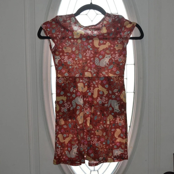 WONDER NATION Forest Friends Skater Dress Size 6/6X - Picture 3 of 5